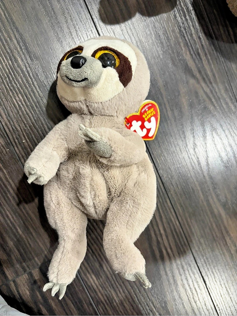 Ty Silas the Sloth Plush Brown & White